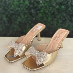 DORADOS CON LAZO tacones 