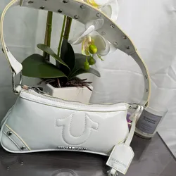  True Religión bolso de mano blanco 