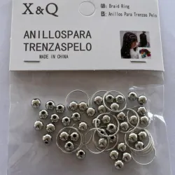 Adornos para trenzas ( Aritos y bolitas)