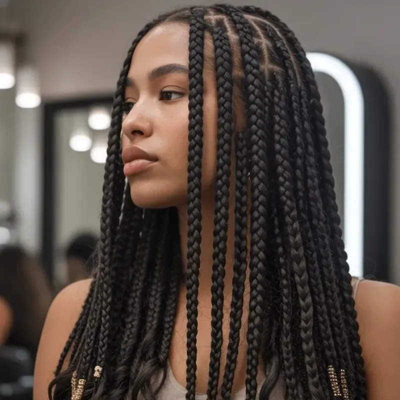 Cabello 💯 Kanekalon de 50 pulgadas # 1