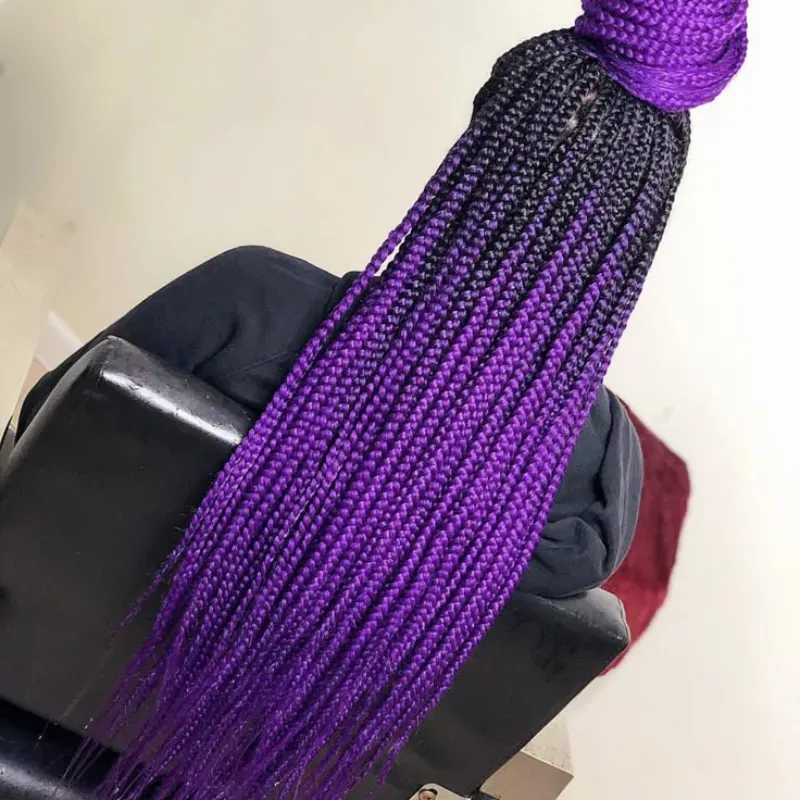 Cabello 💯 Kanekalon de 50 pulgadas # TT1B/PURPLE