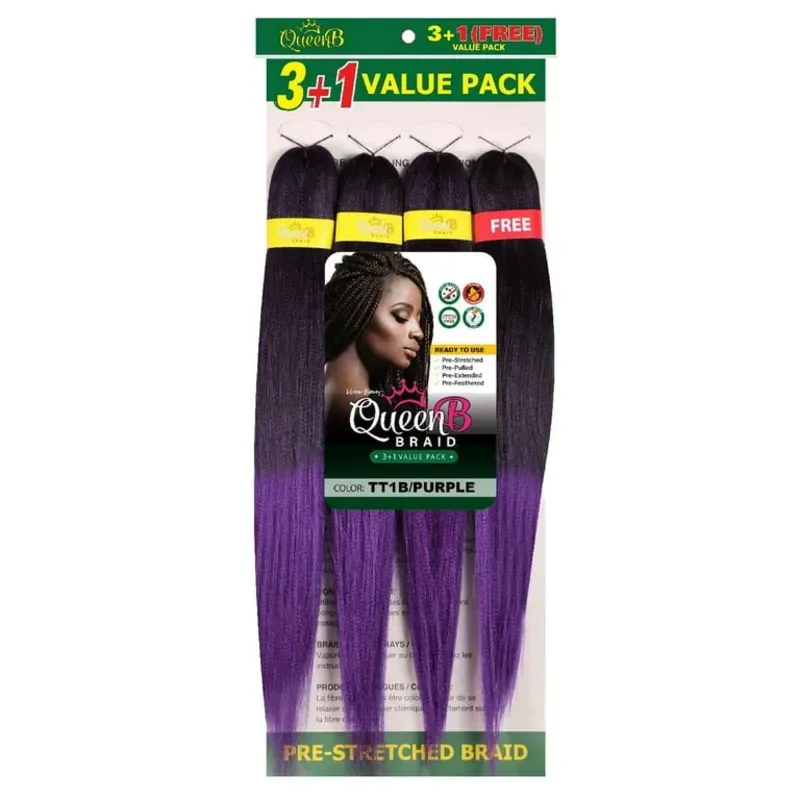 Cabello 💯 Kanekalon de 50 pulgadas 