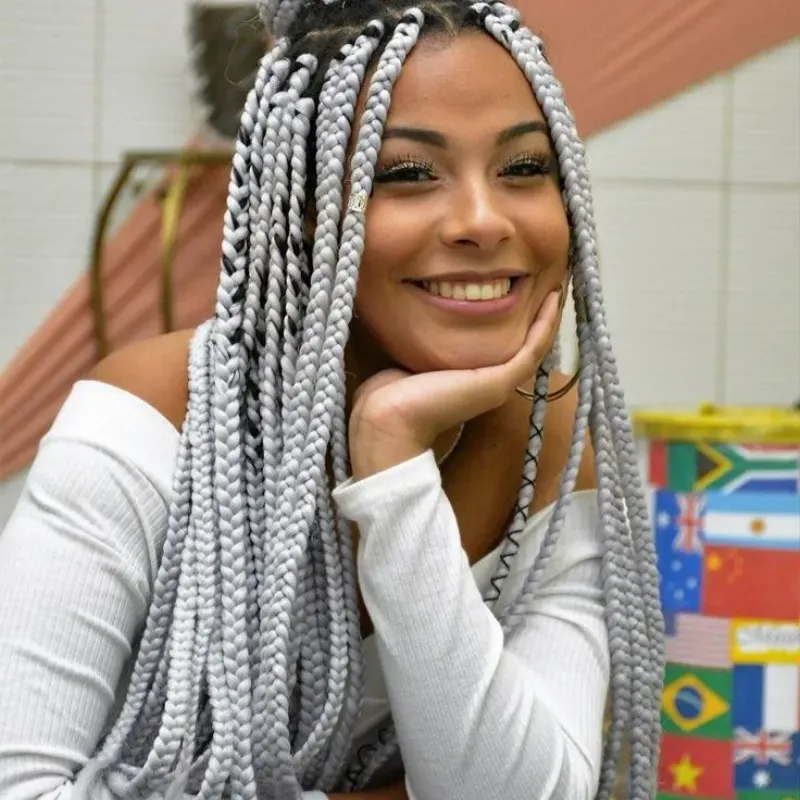 Cabello 💯 Kanekalon de 50 pulgadas # M51