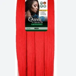 Cabello 💯 Kanekalon de 50 pulgadas # RED