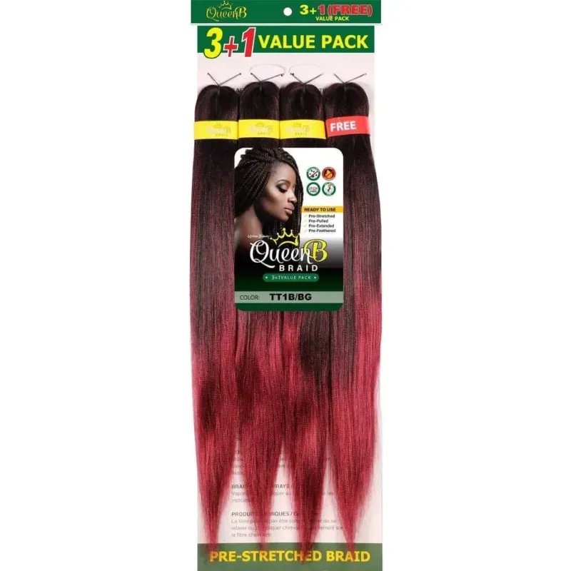 Cabello 💯 Kanekalon de 50 pulgadas 