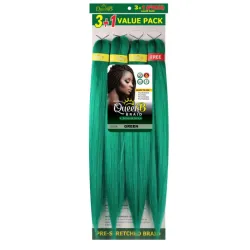 Cabello 💯 Kanekalon de 50 pulgadas # GREEN