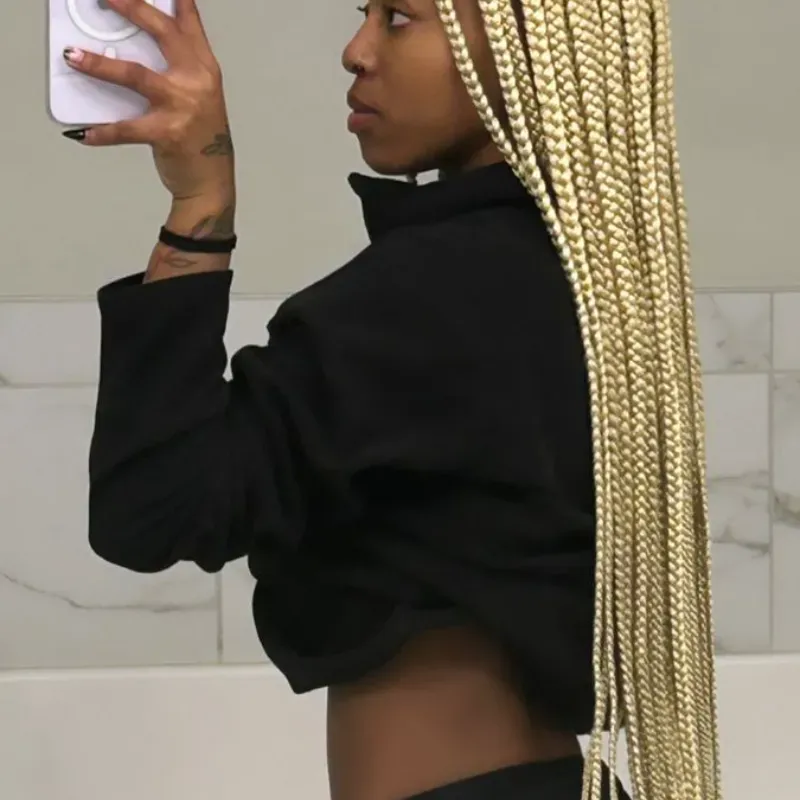 Cabello 💯 Kanekalon de 50 pulgadas # 613