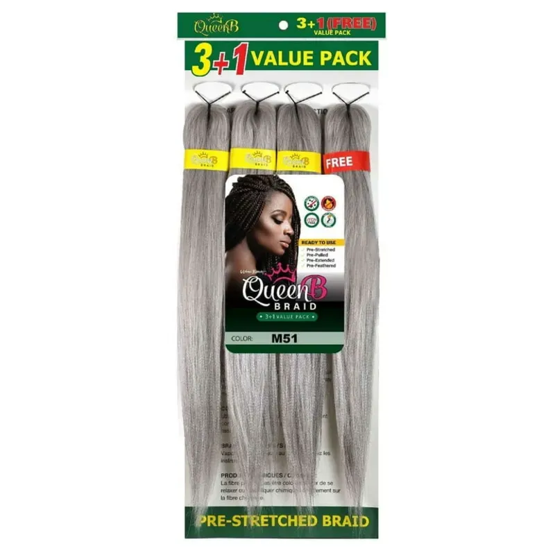 Cabello 💯 Kanekalon de 50 pulgadas # M51