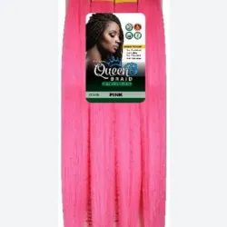 Cabello 💯 Kanekalon de 50 pulgadas # PINK
