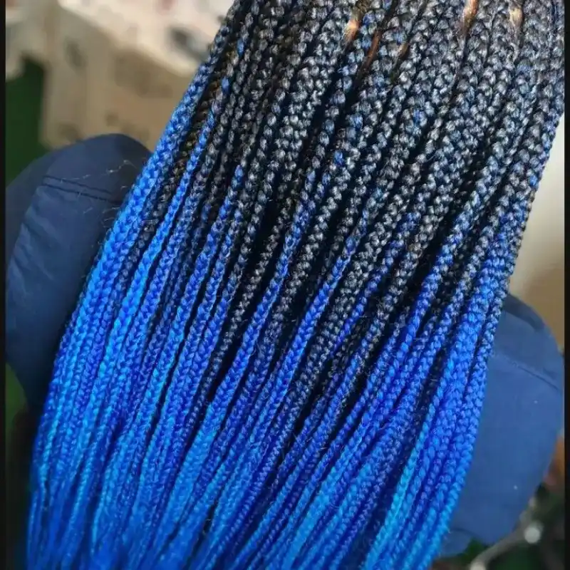 Cabello 💯 Kanekalon de 50 pulgadas # TT1B/BLUE