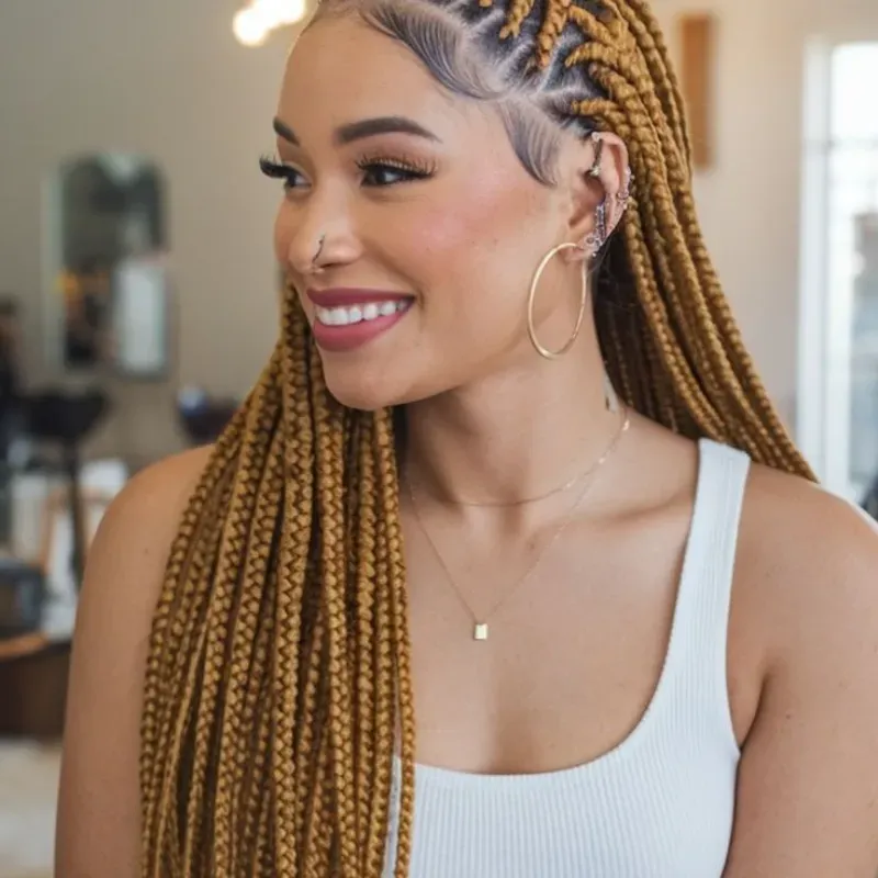 Cabello 💯 Kanekalon de 50 pulgadas # 27