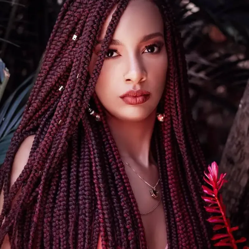 Cabello 💯 Kanekalon de 50 pulgadas # BG