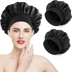 Gorro de satín negro