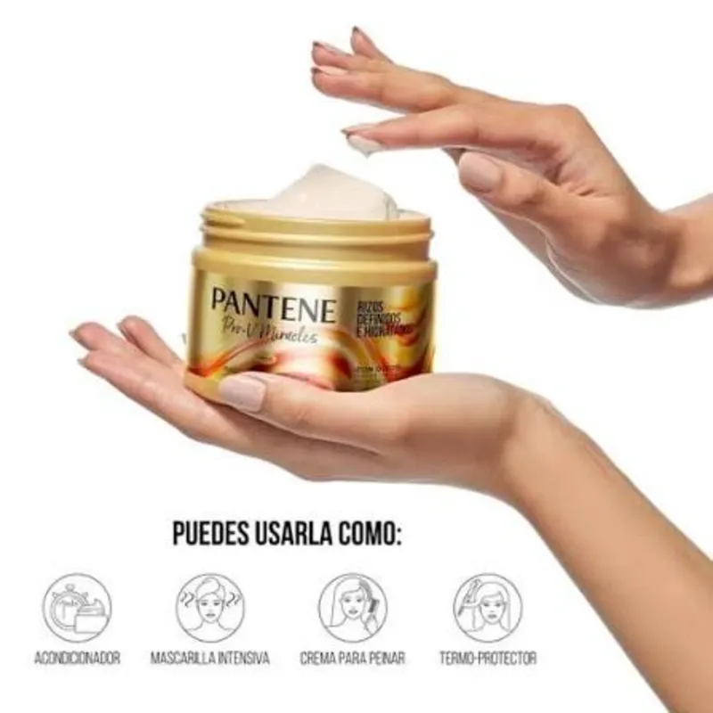 Mascarilla Pantene Rizos Definidos e Hidratados 300 ml