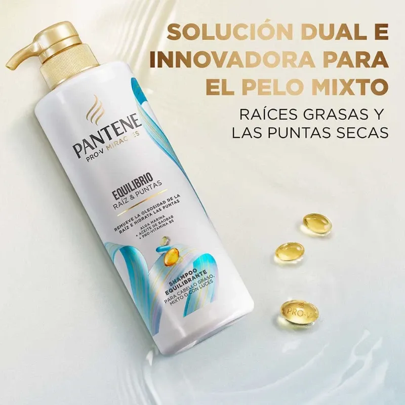 Set de Shampoo y Acondicionador Pantene Equilibrio de Raíz y Puntas