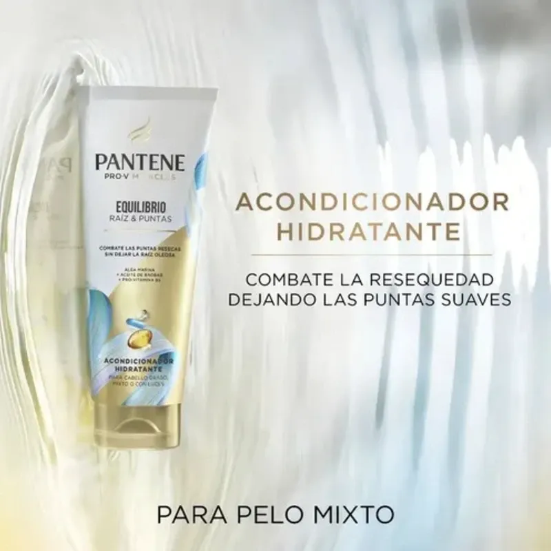 Set de Shampoo y Acondicionador Pantene Equilibrio de Raíz y Puntas