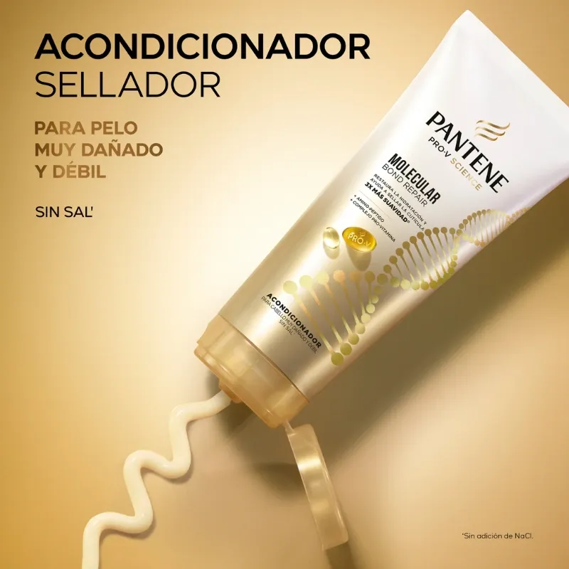 Set de Shampoo y Acondicionador Pantene Reconstrucción Molecular