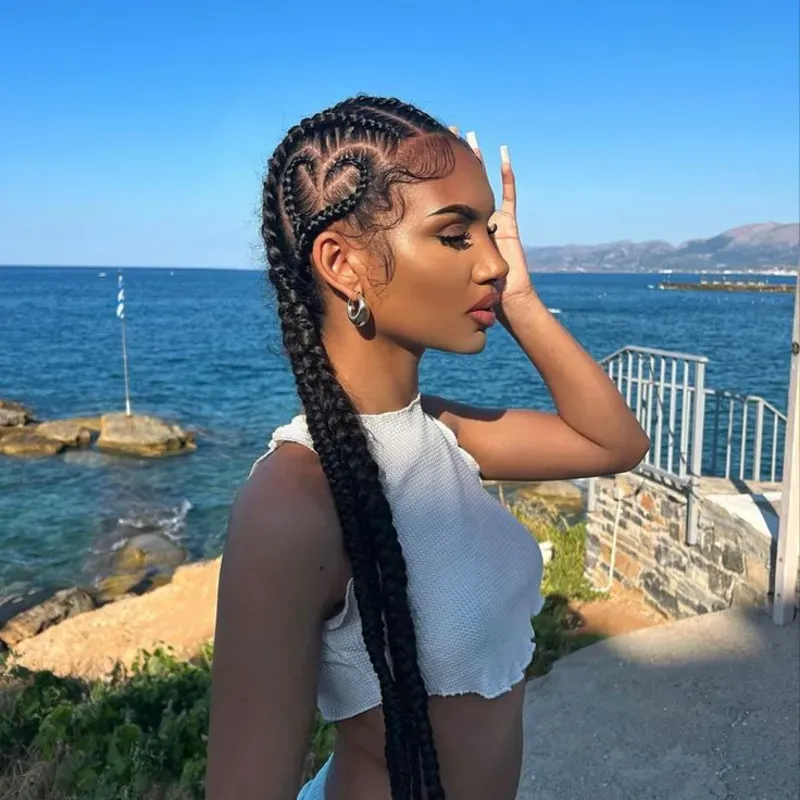 Trenzas boxeadoras (4 trenzas)