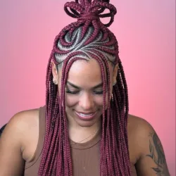 Trenzas de 50 pulgadas con diseño