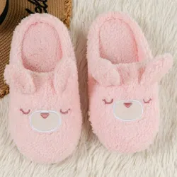 Pantuflas con diseño de conejo