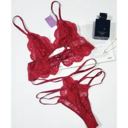 Set de lencería de encaje