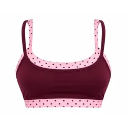 Top Dotty Chic Color Burdeos/Rosa