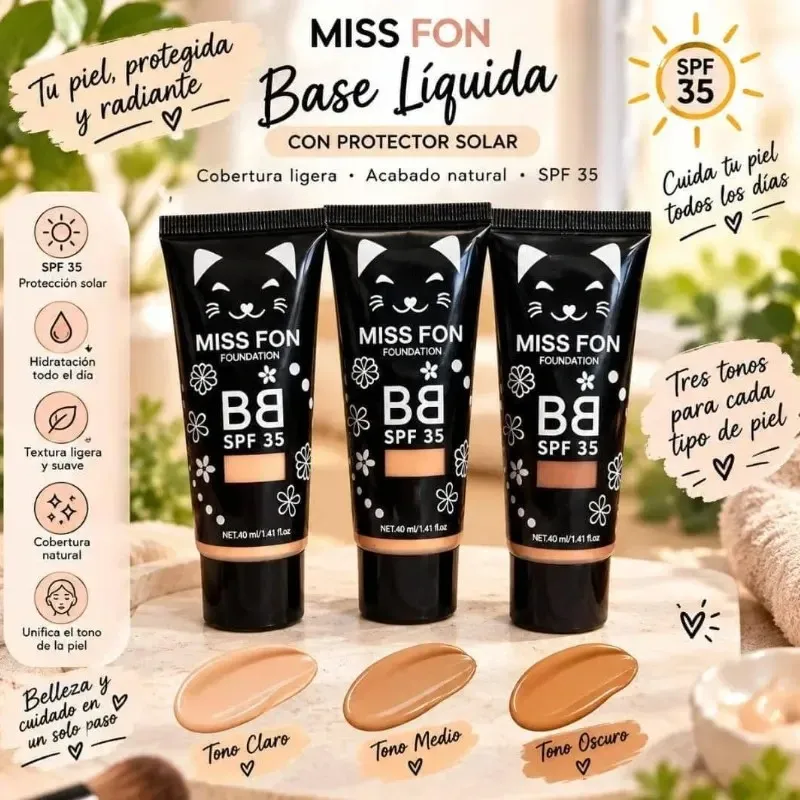 Base Líquida BB con Protección Solar
