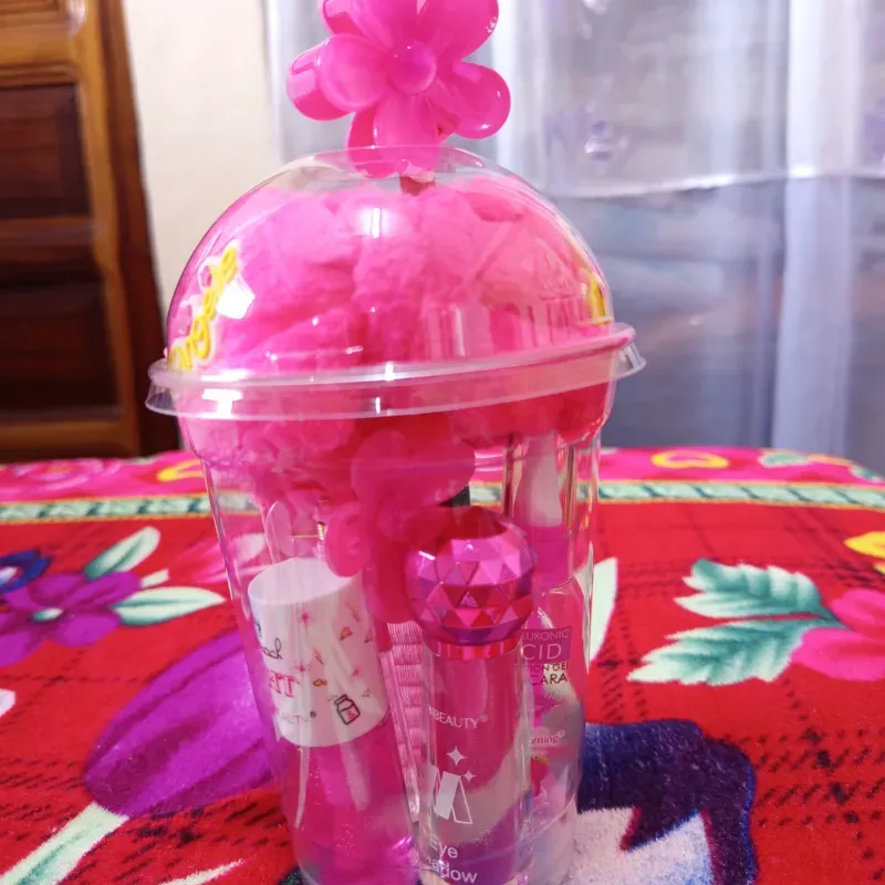 Combo Vaso Rosado Oscuro 2 🌺