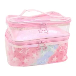 Cosmetiquera Grande Doble Tornasolada