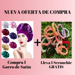 Gorro de Satín + Scrunchie GRATIS