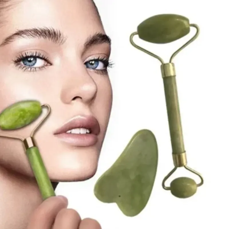 Masajeador Rodillo + Gua Sha