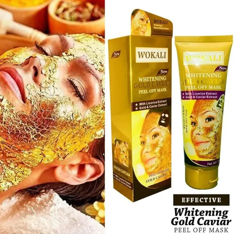 Mascarilla Facial WOKALI Whitening Gold Caviar 60g