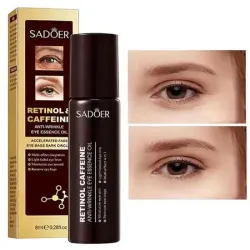 Sadoer Retinol Coffeine Anti Wrinkle Eye Serum Roller Reafirmante Cuidado de Ojos