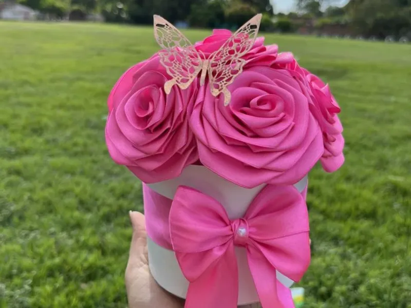 Cajitas con rosas
