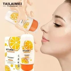 Base de maquillaje con protector solar y Vitamina C.