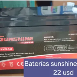 Batería Sunshine 12V 9ah.