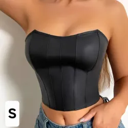 Blusa tipo corsét.