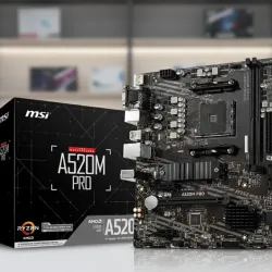 Board AMD SOCKET AM4 MSI A520M PRO con Micro Ryzen 3200G SIN RAM