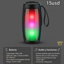 Bocina Bluetooth RGB.