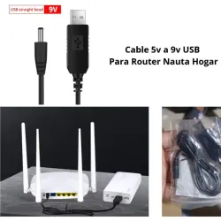 Cable 5v a 9v Para Router Nauta Hogar.