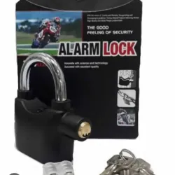 Candado con alarma para motos, bicimotos, bicicletas, etc.