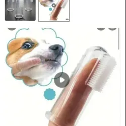 Cepillo de dientes para mascotas.