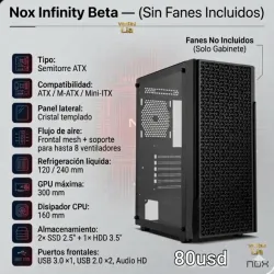 Chasis NOX INFINITY BETA ATX.
