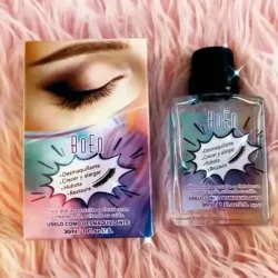 Desmaquillante y alargador de pestañas.