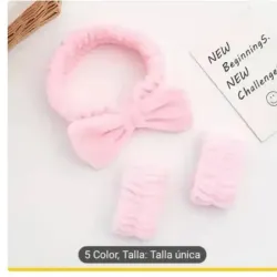 Diademas y pulseras para maquillaje y para baño.