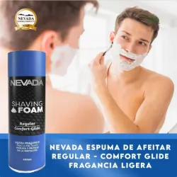 Espuma de Afeitar Regular. Comfort Glide.