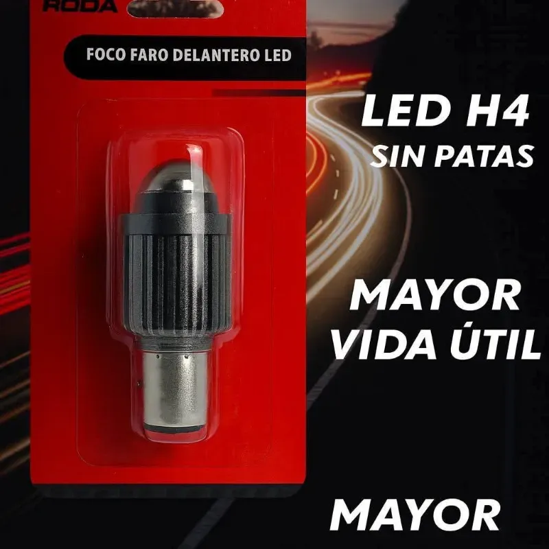Foco faro delantero led H4 (sin patas).