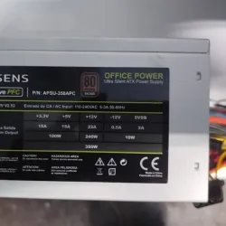 Fuente Aisen 350W 80 plus bronze.