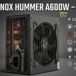 Fuente Hummer 600w 80 Plus Bronze.