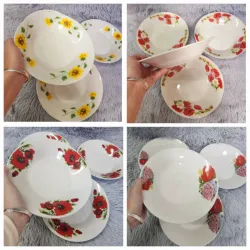 Juego de 4 platos hondos.